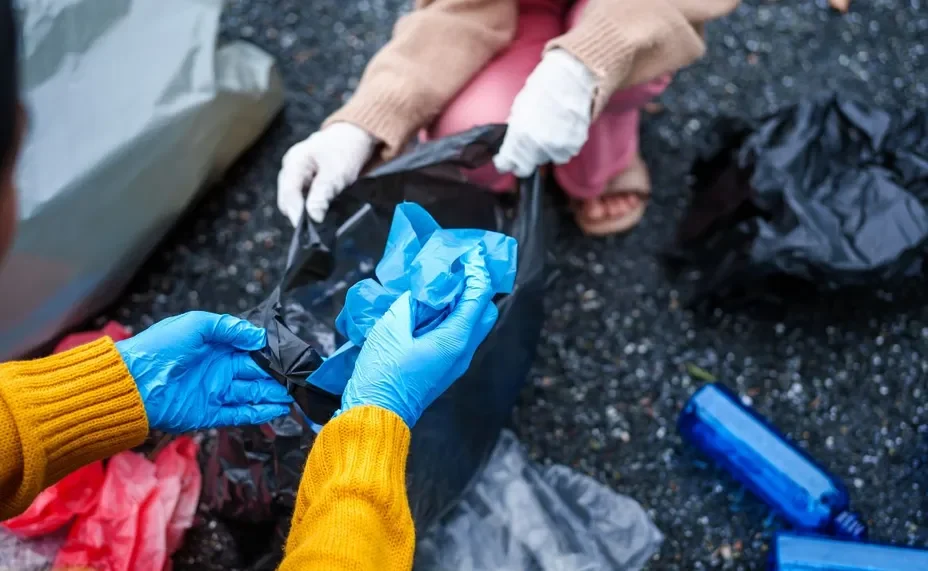 Torba foliowa jako worek na śmieci